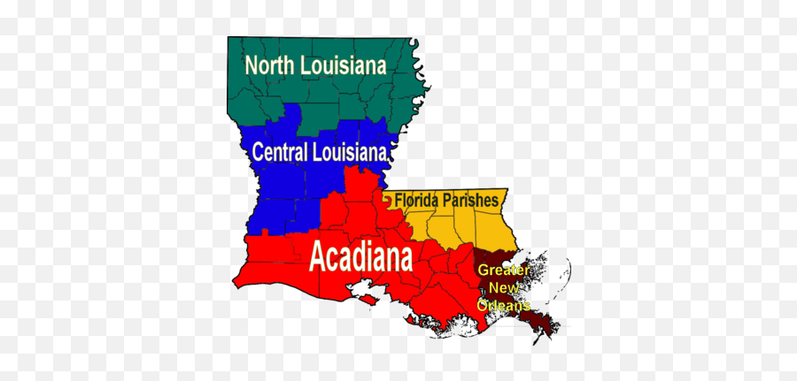 Birthplace Of Cajun And Creole Food Louisiana Louisiana - Louisiana Regions Map Emoji,Fl Gator Phone Emoticons