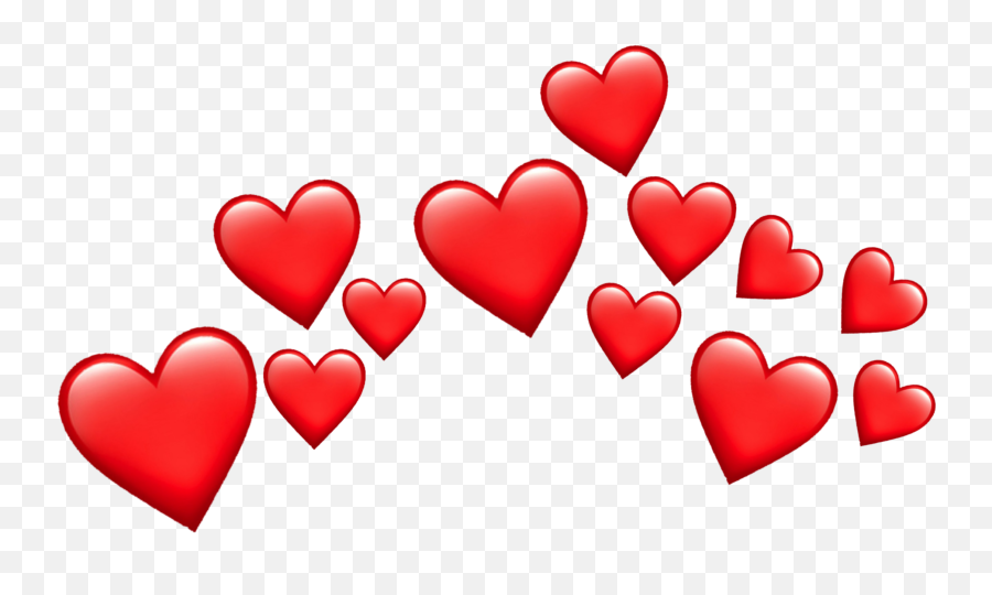 Red Heart Headband Redheart Sticker - Heart Red Transparent Emoji,Emoji Headband