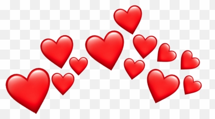 Red Heart Headband Redheart Sticker - Heart Red Transparent Emoji,Emoji Headband