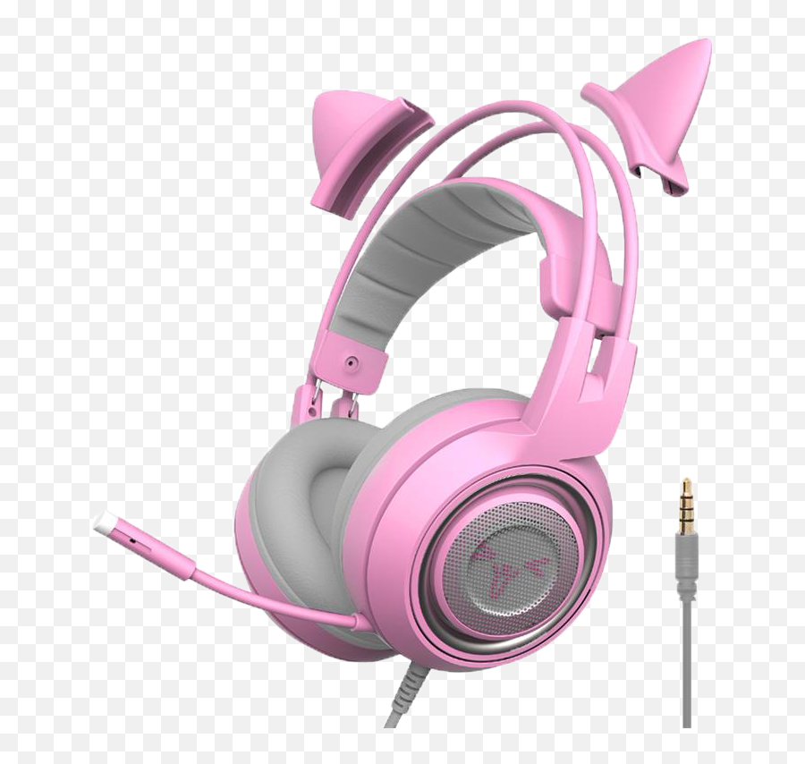 Cat Ear Png - Somic G951s Ps4 Pink Cat Ear Noise Cancelling Headphone Cat With Mic Emoji,Cat Ear Headband Emotion