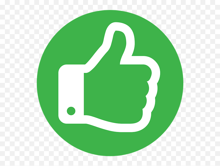 Thumbs Up Icon Circle Transparent Png - Green Transparent Background Thumbs Up Icon Emoji,Black And White Emojis Thumbs Up