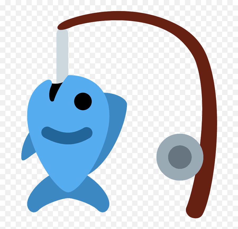 Caña De Pescar Clipart - Fishing Pole And Fish Emoji,Emoji De Camiseta De Soccer