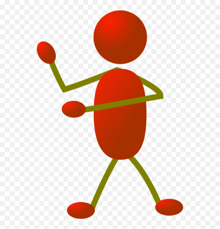 Stick Figure People Clip Art - Stickman Big Arm Emoji,Dancing Stickman Emoticon