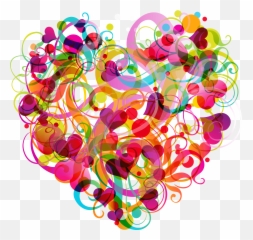 Colorful Abstract Heart Wallpapers - 4k Hd Colorful Clipart Colorful Hearts Emoji,Abstract Emotion Photography