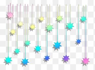 Aesthetic Hanging Stars Transparent - Largest Wallpaper Portal Decorative Emoji,Hanging Emoji Text