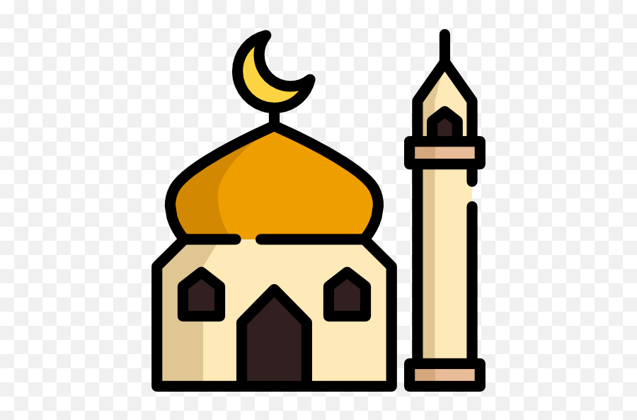 Mosque - Free Monuments Icons Masjid Icon Vector Png Emoji,Islamic Emoticons Download