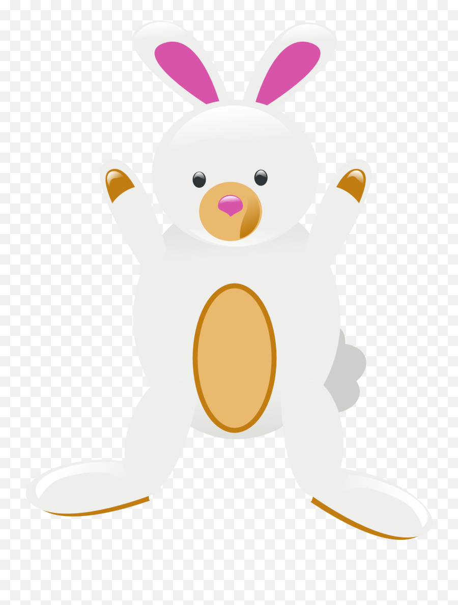 Rabbit Toy As A Drawing Free Image Download - Vektor Boneka Kelinci Emoji,Emoticon Rabbit Plush