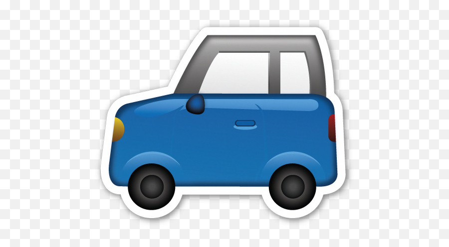 Adesivos Sticker Emoji Adesivos - Blue Car Emoji Transparent,Emoticon Alto Falante