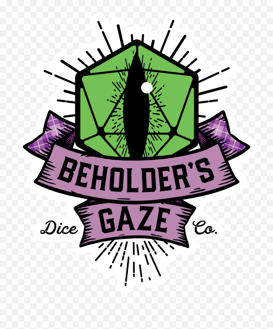 Rpg Dice Sets For Dungeons Dragons In - Beholders Gaze Logo Emoji,Koplow Emoticon Dice