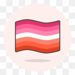 Flag Lesbian Wave Free Icon Of Lgbt Illustrations - Horizontal Emoji,Lgbt Flag Emojis