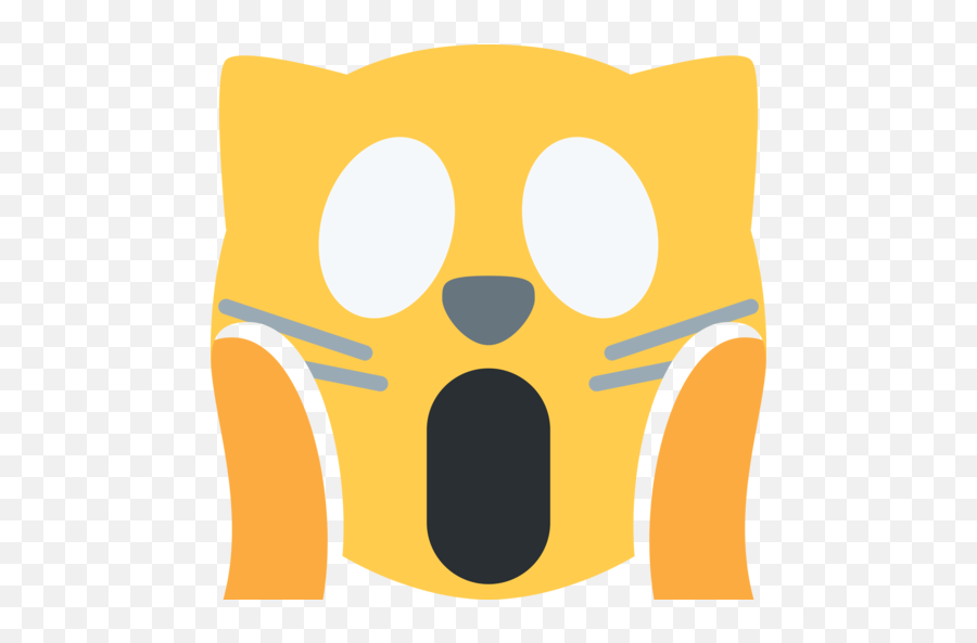Weary Cat Emoji - Scream Cat Emoji Transparent,Emoji Espantado