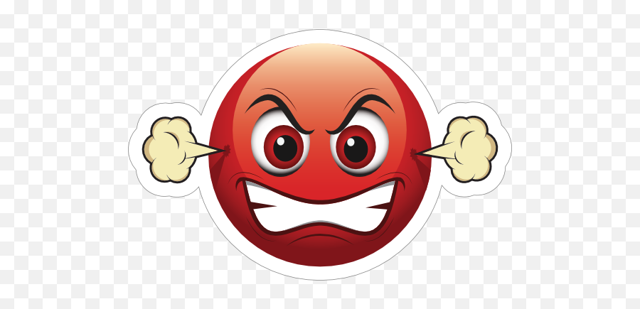 Cute Furious Emoji Sticker - Png Clipart Angry Emoji,Cute Emoji