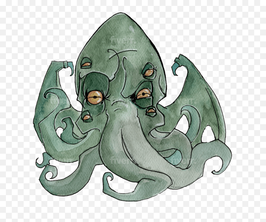 Make Gothic And Victorian Artstyle Illustration By Emoji,Octopus Dancing Emoji