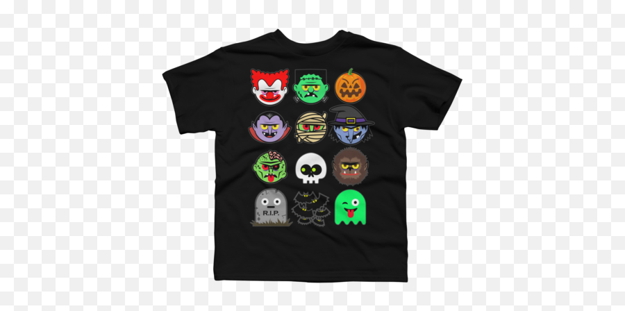 Best Boyu0027s T - Shirts Design By Humans Emoji,Panda Emojis Halloween
