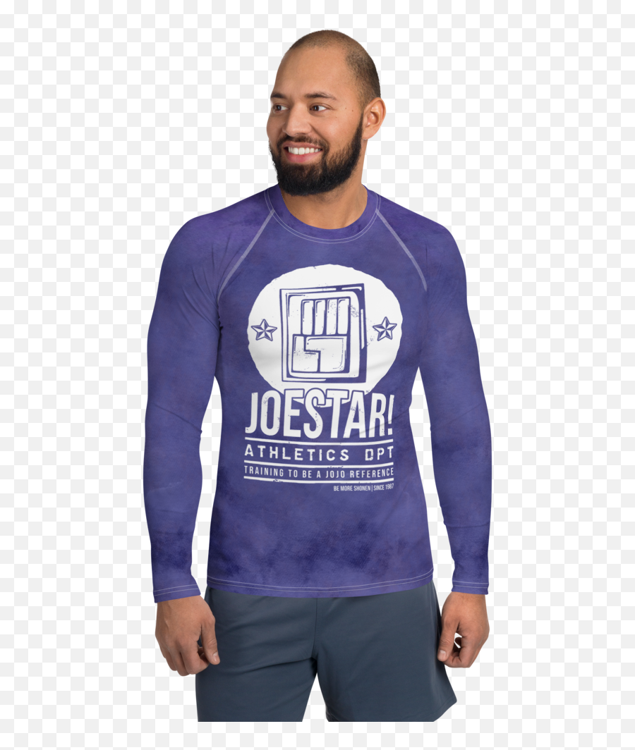 Joestar Athletics - Jojou0027s Bizarre Adventure Gym Rash Guard Emoji,Jojo Emoticon L