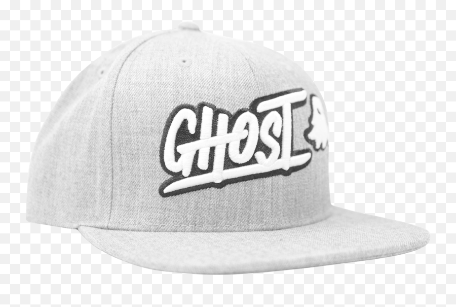 Ghost Logo Heather Gray Snapback - Ghost Amino Bcaas Emoji,420 Emoji