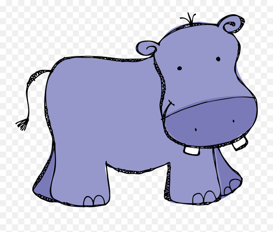 Hippopotamus Clipart Happy Hippo - Cartoon Transparent Background Hippo Clipart Emoji,Hippo Emoticons