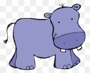 Hippopotamus Clipart Happy Hippo - Cartoon Transparent Background Hippo Clipart Emoji,Hippo Emoticons