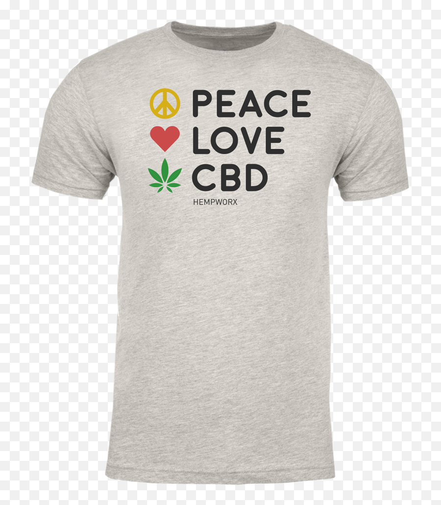 Emoji Peace Love Cbd - Short Sleeve,Men's Emoji Shirt