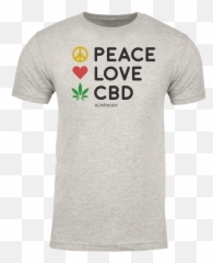 Emoji Peace Love Cbd - Short Sleeve,Men's Emoji Shirt