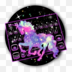 2020 Night Galaxy Unicorn Keyboard Theme Android App - Unicorn Emoji,Teclado Emoji Samsung