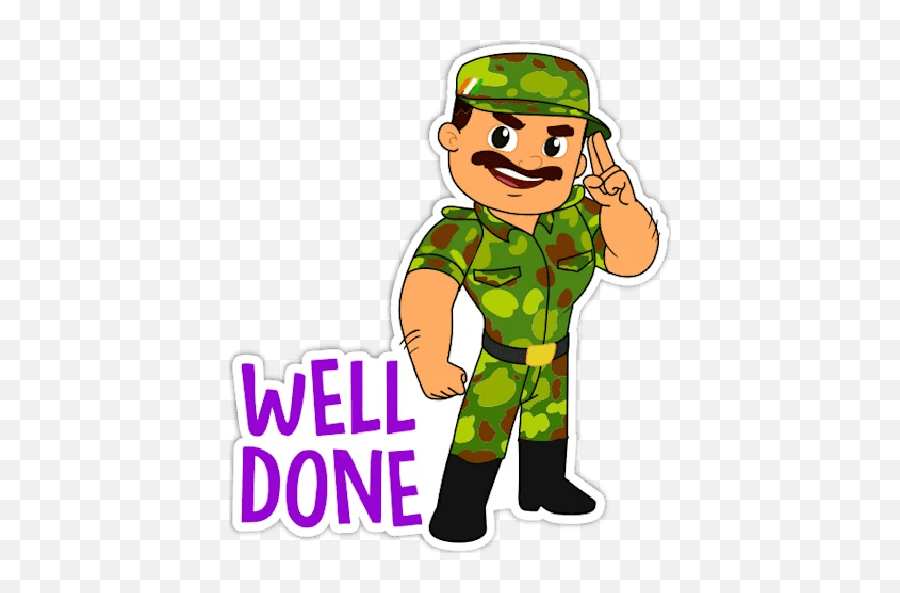 Indian Army Indian - Fictional Character Emoji,Camouflage Emoji