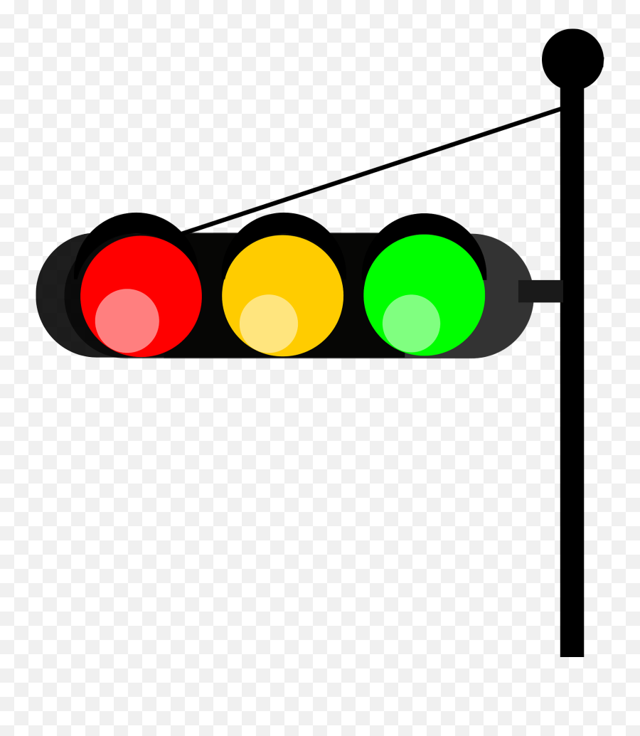 Horizontal Traffic Light - Traffic Light Clipart Transparent Emoji,Traffic Light Caution Sign Emoji