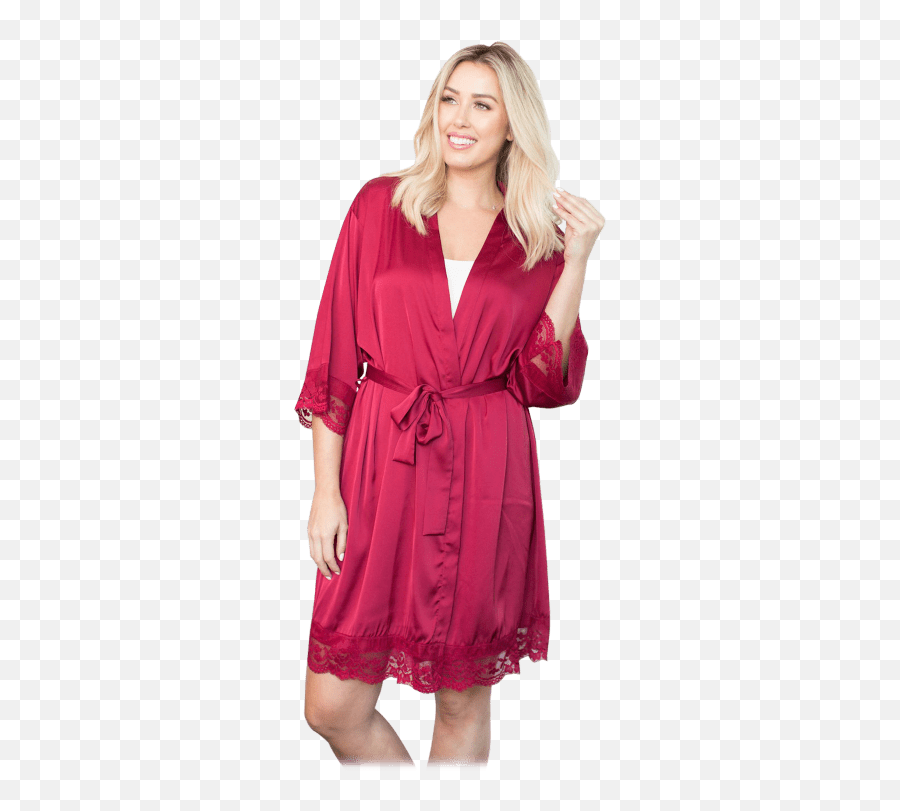 Pretty Bash Serena Robe - V Neck Emoji,Emoji Nightwear