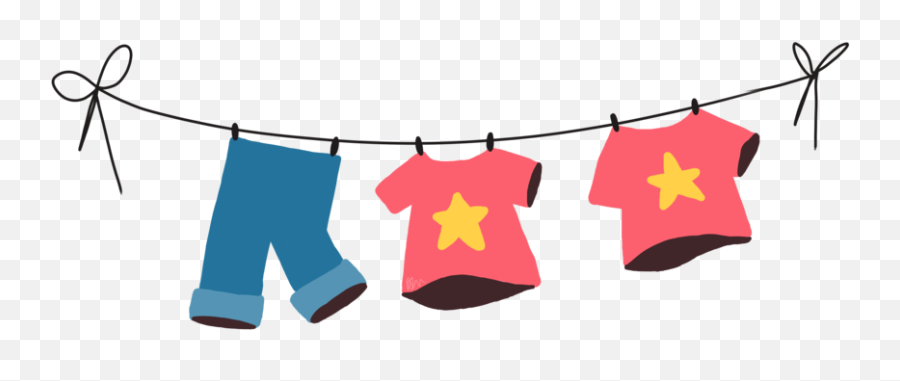 Laundry Clipart Clothes Line Laundry Clothes Line - Vertical Emoji,Blech Emoji