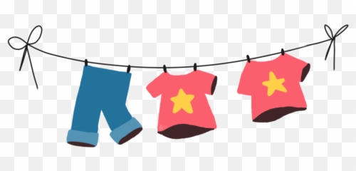 Laundry Clipart Clothes Line Laundry Clothes Line - Vertical Emoji,Blech Emoji