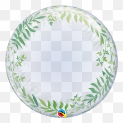 24 Colourful Confetti Dots Qualatex Deco Bubble Balloon - Elegant Greenery Deco Bubble Balloon Emoji,Emoji Deco