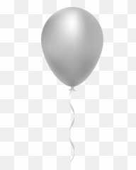 Download Hd Transparent White Balloon - Transparent White Balloon Png Emoji,Balloon Emoji Png