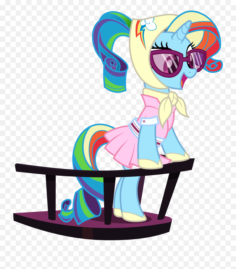 Friendship Is Magic - Rarity Dress Up Rainbow Dash Emoji,My Little Pony Rainbow Dash Sunglasses Emoticons