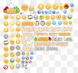 Angry Birds Windows - The Cutting Room Floor Angry Birds Buttons Sheet Emoji,How Birds Show Emotions