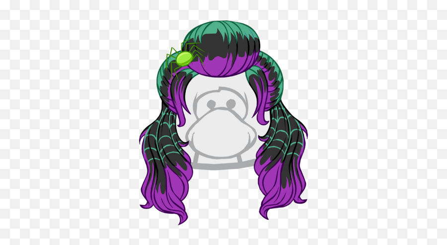 The Spider Poof - Clubpenguin Blonde Wig Emoji,Maria Chiquinha Emoticon Whatsapp