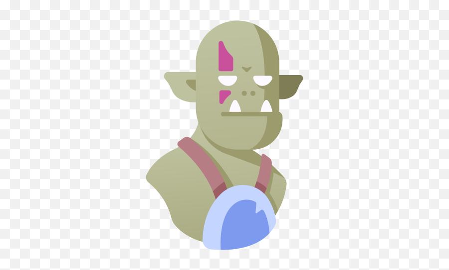 Orc Free Icon Of Fantasy And Role - Orc Icon Emoji,Yoda Emoticons