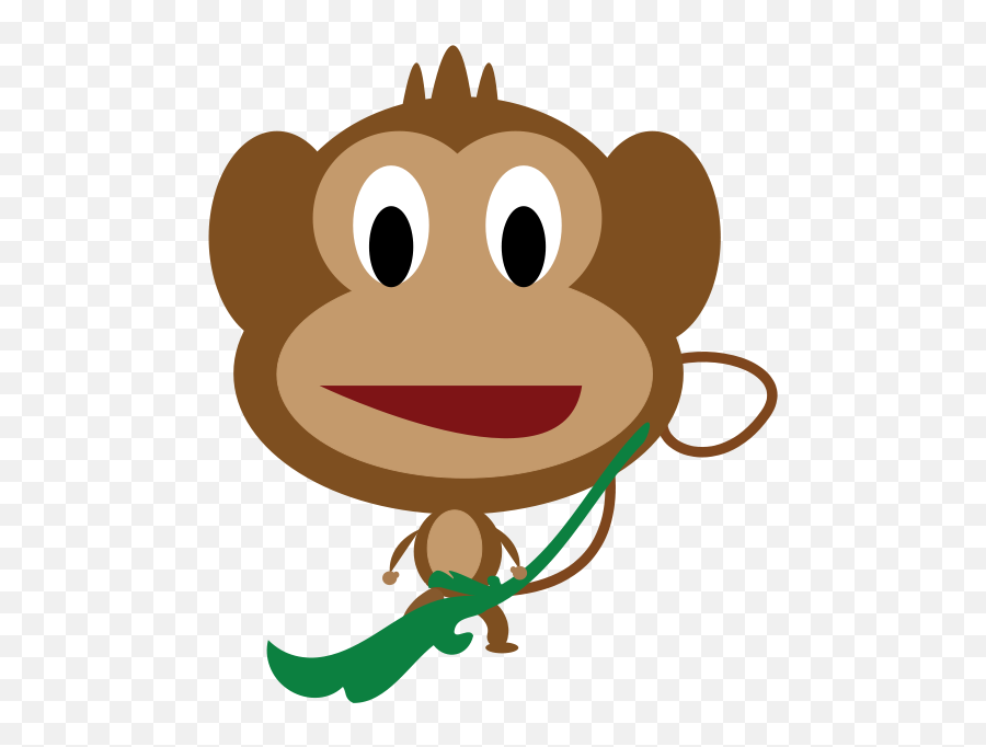 Drawing Baby Monkeys Cartoon Clip Art - Monkey Vector Png Drawing Emoji,Chinese Anime Monkey Emoticon