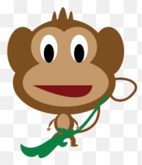 Drawing Baby Monkeys Cartoon Clip Art - Monkey Vector Png Drawing Emoji,Chinese Anime Monkey Emoticon