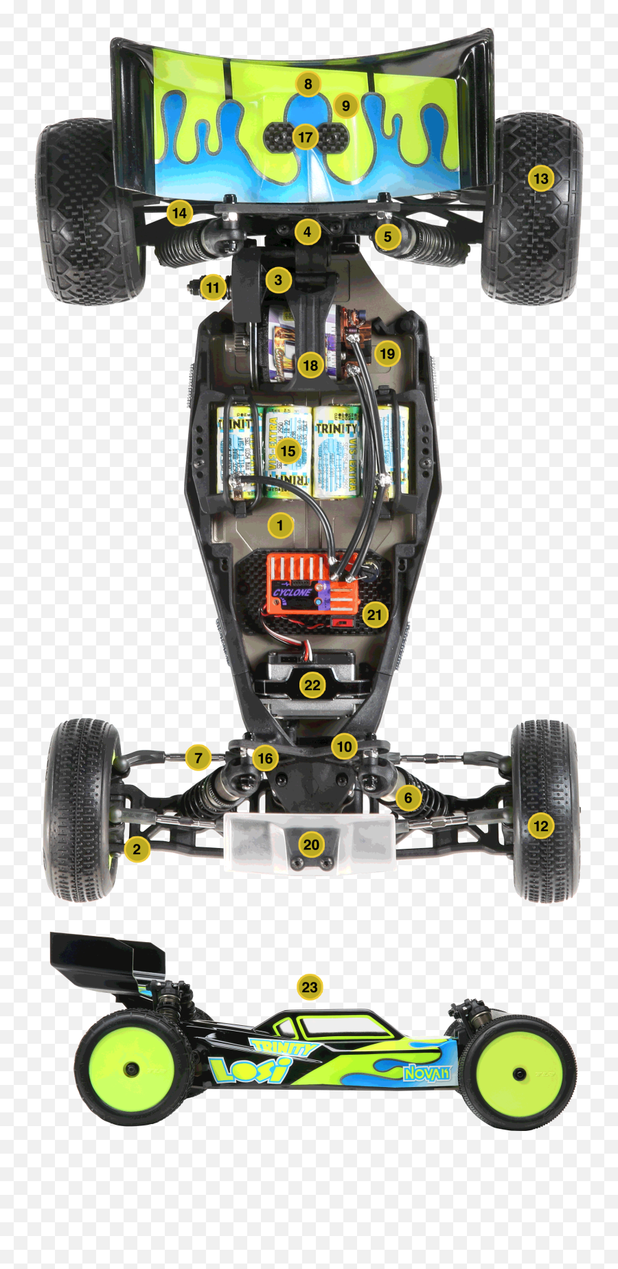 Team Losi Racing - Losi 22 Elite Emoji,Fitting Emotion Rollers In A Car