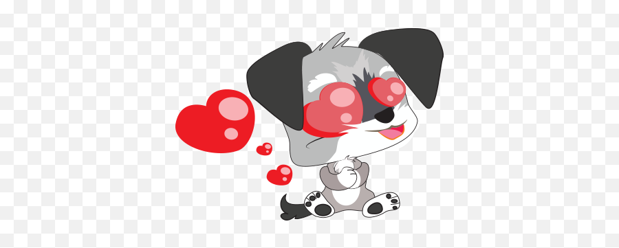 Yorkie Dog Emoji Stickers - Fictional Character,Yorkie Emoji