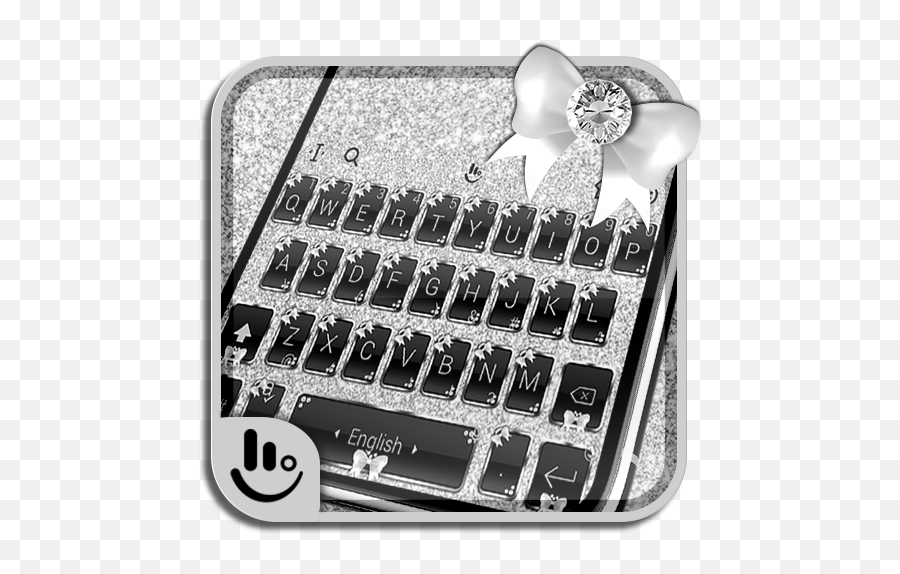 Glitter Silver Black Keyboard Theme Apk - Sparkly Emoji,Pc Wallpaper Fat Cat Emojis