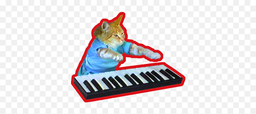 Keyboard Cat Stickers By Ben Clark - Keyboard Cat Sticker Emoji,Cat Emoji Keyboard