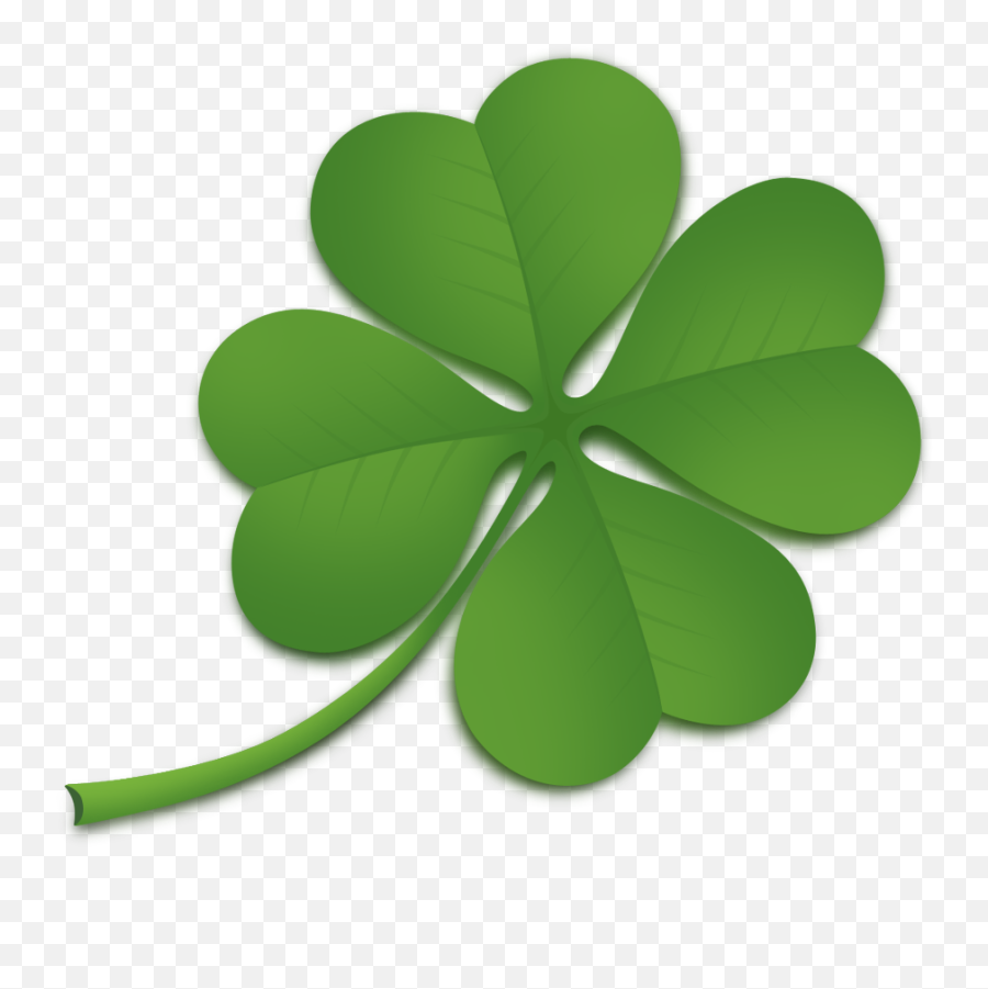 Tréboles - Clipart Four Leaf Clover Emoji,Emoji De Las Ojas