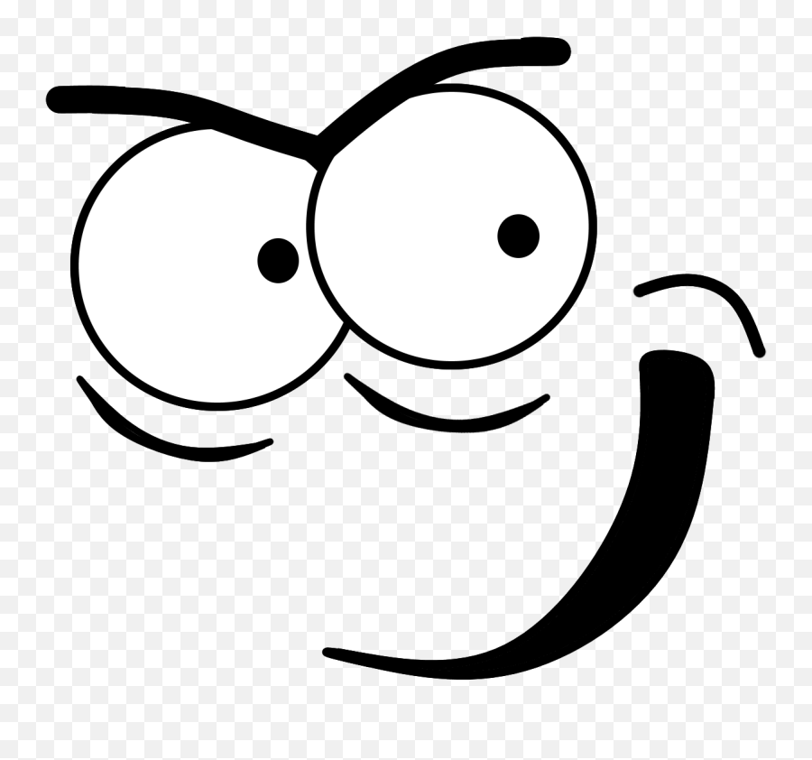 Cute Outline Face Art Emoji Png Free Download Png Mart - Cute Emoji Face Download,Cute Emoji