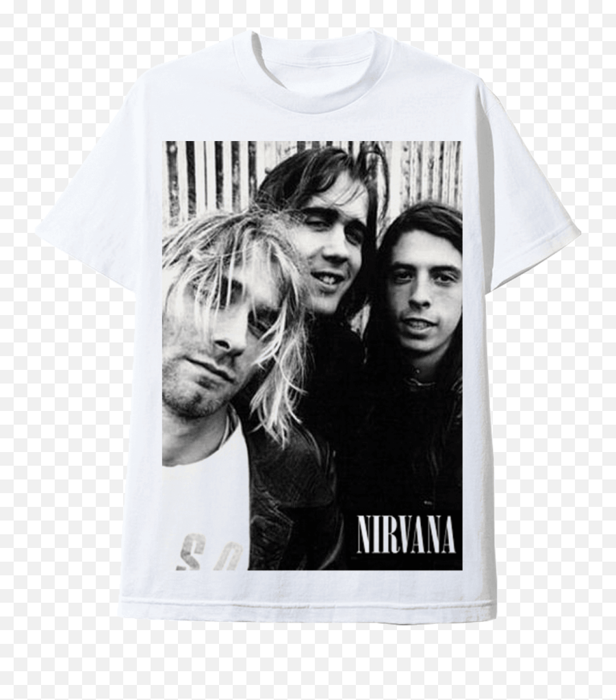 Buy White Nirvana T Shirt Cheap Online - Tee Shirt Nirvana Emoji,Blabbermouth Emoticon