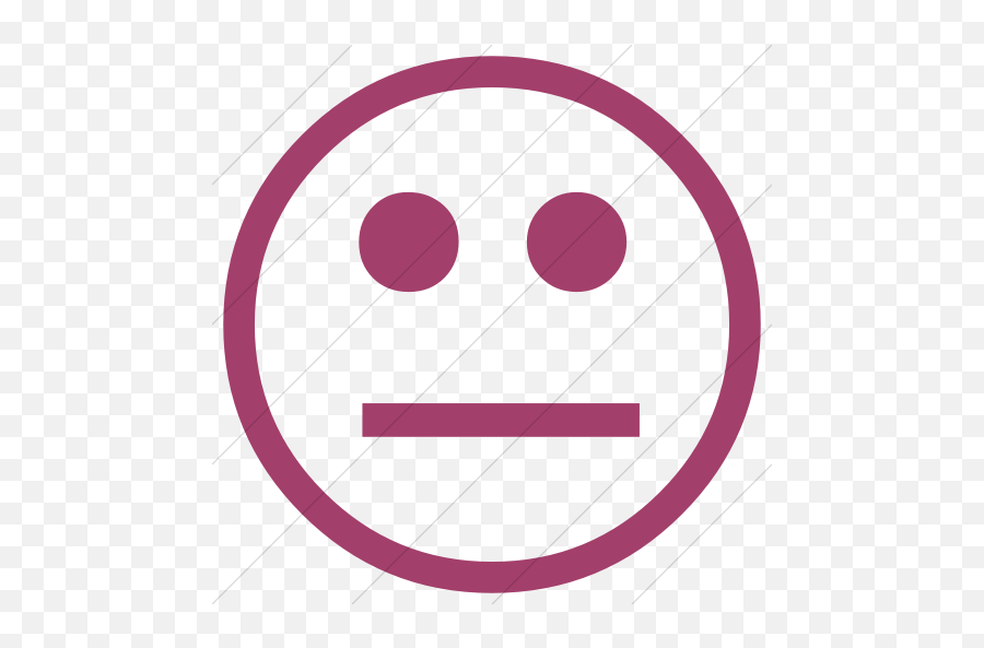 Classic Emoticons Neutral Face Icon - Red Neutral Face Icon Emoji,Classic Emoticons Png