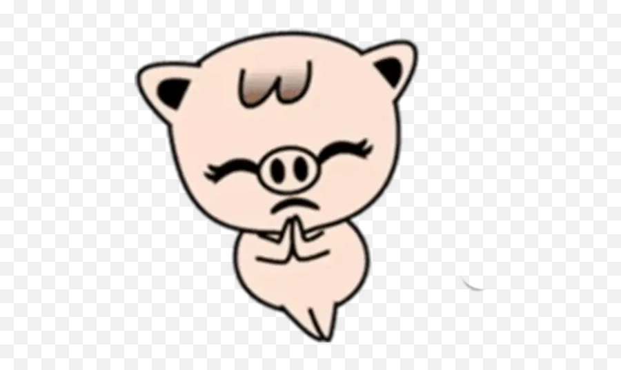 Lovely Little Pig Stickers For Whatsapp Emoji,Cough Animated Emoticon