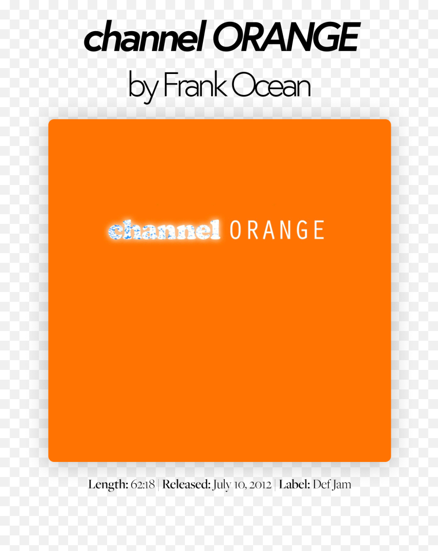 Pass The Aux 002 Channel Orange By Frank Ocean - By Brandon Emoji,Justin Bieber Emotion Album