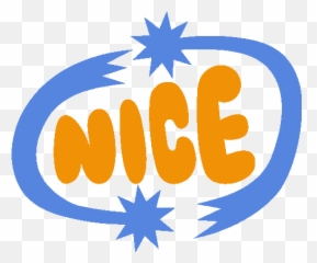 Nice Blue Star Streams Around Nice In Yellow Bubble Letters - Big Emoji,Noice Emoji