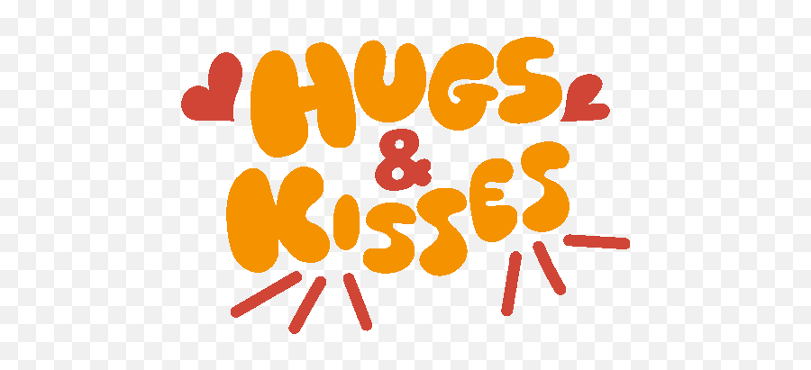 Hugs And Kisses Red Hearts Around Hugs And Kisses In Yellow Emoji,Type Out Keyboard Emoticons Hugs And Kisses